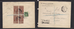 POLAND. 1929 (4 Nov) Warsaw - London, UK. Registered Revese Multifkd Env. - Sonstige & Ohne Zuordnung