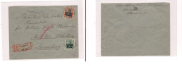 POLAND. Poland -1917 Warschau To Lemberg Regist Multfkd Env WW1 German Occup. Easy Deal. - Sonstige & Ohne Zuordnung