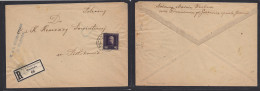POLAND. C. 1915. Austrian Postal Admin. Piotrkow Local Registered Fkd + Censored Envelope. Fine. - Altri & Non Classificati