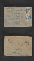 POLAND. 1946 (Febr) Olevnica - Italy, Milano (14 Feb 46) Registered Provisional Multifkd Envelope. Reverse Transited Str - Altri & Non Classificati