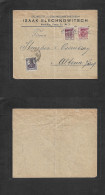 POLAND. 1919 (16 Apr) Warsaw - Germany, Altona. Mixed Germania + 1st Issue Fkd Env, Tied Provis Cds. Comercial Envelope. - Altri & Non Classificati