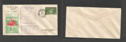 PHILIPPINES. 1942 (8 Dec) Japanese Occup. Manila Local Usage. Overprinted Issue. Illustrated Fkd Env Censored + Special  - Filippine