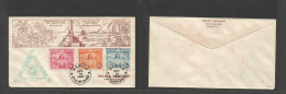 PHILIPPINES. 1943 (Oct 14) Japanese Occup. Manila Local Usage. Kalayaan Cachet. Independence Comm Multifkd Envelope. - Philippines