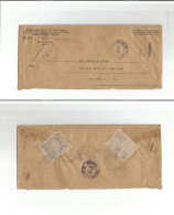 PHILIPPINES. 1939 (13 Dec) Manila - USA, NYC (10 Jan 40) Registered Official Mail Penalty Envelope. Seals + Transits Rev - Philippinen