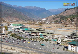Kingdom Of Bhutan Himalayas Airport Runway Airplanes Flughafen Flugzeuge - Bután