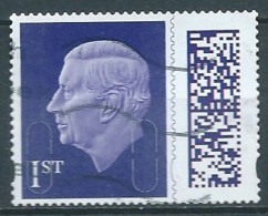 GROSSBRITANNIEN GRANDE BRETAGNE GB 2023 KING CHARLES DEFINITIVE STAMPS: VIOLET 1ST USED SG V5001 MI 5168 YT 5559 SN KC2 - Gebraucht