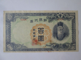 Korea South 100 Won 1947 Banknote,see Pictures - Corea Del Sur