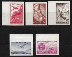 Monaco PA 2/7** Non Dentelés Essai De Couleurs. - Airmail