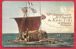 Télécarte Polynésie  PF 60 Kon Tiki - Frans-Polynesië