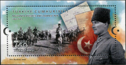 Turkey 2022. 100th Anniversary Of The Armistice Of Mudanya (MNH OG) S/Sheet - Ungebraucht