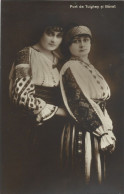 ROMANIA POPULAR NATIONAL CLOTHING FROM TULGHES (HARGHITA COUNTY) AND BANAT, TRADITIONALLY DRESSED WOMEN - Romania