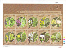 Stamps Jordan 2018 Seasonal Jordanian Vegetables  Mini Sheet MNH #61 - Jordanien