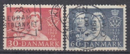 DENMARK 381-382,used,falc Hinged - Gebruikt