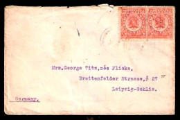 PANAMA. 1907. Panama - Germany. Env. Fkd. 2 1/2. X 2. - Panamá