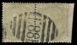 PANAMA. Colon BPO "E 88" Central Obliterator (xxx). 4d Sage Green Horizontal Pair. Plate 16. Great Rarity! SG # Z54. Cat - Panamá