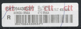 Portugal Affranchissement 2024 Y&T N°CCT 5,95€ - Michel N°ATM(?) *** - Avenida Braga - Máquinas Franqueo (EMA)