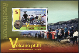 TRISTAN DA CUNHA - 2013 - SOUVENIR SHEET MNH ** - 50 Years Of The Resettlement - Tristan Da Cunha