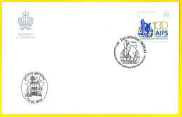 SAN MARINO 2024 FDC Centenario Dell’Associazione Internazionale Stampa Sportiva (AIPS) - FDC - First Day Cover - FDC