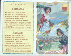 Bs90  Cartina Pubblicitaria L'acqua Chinina Migone Campania Abruzzi - Altri & Non Classificati