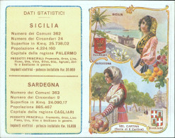 Bs91  Cartina Pubblicitaria L'acqua Chinina Migone Sicilia Sardegna - Other & Unclassified