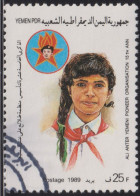 1989 Süd-Jemen ° Mi:YE-SO 460, Sn:YE-SO 435, Yt:YE-SO 353, Sg:YE-SO 422, Girl In Pioneer Uniform - Yemen