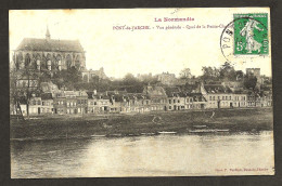 PONT DE L'ARCHE  " Le Quai "   1908 - Pont-de-l'Arche