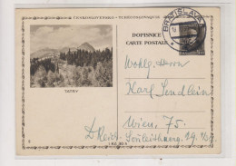 CZECHOSLOVAKIA 1939 BRATISLAVA   Postal Stationery TATRY - Briefe U. Dokumente
