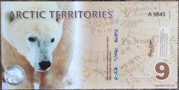 Billet 9 Polar Dollars - OURS POLAIRES - 2012  Arctic Territories - Arctique - Autres - Amérique