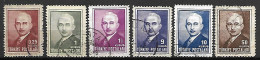 TURQUIE    -   1946 .   Y&T  N° 1031 à 1036 Oblitérés. Série Complète. - Used Stamps