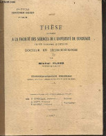 These Presentee A La Faculte Des Sciences De L'universite De Bordeaux En Vue D'obtenir Le Titre De Docteur En Hydrogeolo - Wissenschaft