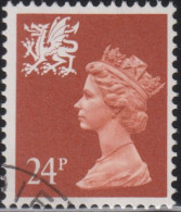 1992 Wales ° Mi:GB-W 61.09, Yt:GB 1584a, Sg:GB W60, Un:GB 1582a, Queen Elizabeth II - Wales - Machin Portrait - Type II - Pays De Galles