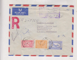 SAUDI ARABIA  1955 JEDDAH Registered Airmail  Cover To Austria - Arabie Saoudite