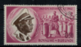 Burundi - "Indépendance : Roi Mwami Et Tambours Royaux" - Oblitéré N° 26 De 1962 - Gebruikt