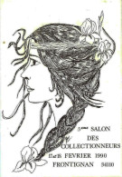 *CPM - 5 ème Salon Des Collectionneurs De FRONTIGNAN  (34) - Portrait De Femme - Bourses & Salons De Collections