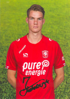 Autogrammkarte AK Jari Oosterwijk FC Twente Enschede 17-18 Lettele Deventer NAC Breda Voetbal Fußball Nederland Holland - Autographes