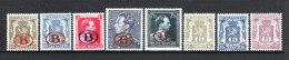 Belgique Services 1941 à 1945 Neufs* N°26,28,29,31,35,36,38,41  TB  0,50 €    (cote 3,85 €  8 Valeurs) - Nuovi