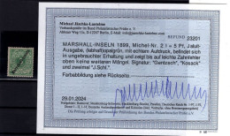 Marshall-I. 2I Kl.Zahnunebenheiten * MH BPP Befund 650EUR (AA1987 - Isole Marshall