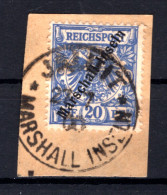 Marshall-I. 4II Herrlich Auf Gest. Luxusbriefstück 180EUR (T3193 - Marshall