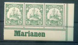 Marianen 8 Mit Voller RANDINSCHRIFT ** MNH POSTFRISCH (79786 - Marianen