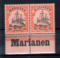 Marianen 12 VOLLE RANDINSCHRIFT ** MNH POSTFRISCH (79809 - Mariannes