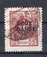 Danzig PORT GDANSK 8 FIRMENLOCHUNG VD Gest. (K5192 - Port Gdansk