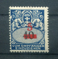 Danzig PORTO 40PFIV ABART * MH (T4036 - Postage Due