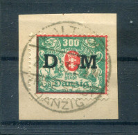 Danzig DIENST 35 Herrlich Auf Gest. Luxusbriefstück BPP 500EUR (18200 - Oficial