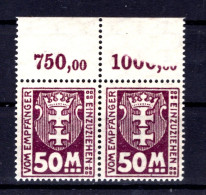 Danzig PORTO 23Y POR OBERRAND Mit DRUCKFEHLER (L9197 - Postage Due