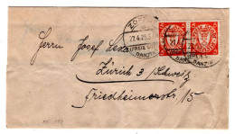 Danzig 193 Als ZEITUNGSSCHLEIFE (L8180 - Storia Postale