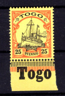 Togo 11 Mit RANDINSCHRIFT ** MNH POSTFRISCH (T8320 - Togo