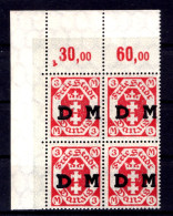 Danzig DIENST 23b OR ECKRAND-VB ** MNH POSTFRISCH BPP (L2465 - Dienstmarken