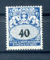 Danzig PORTO 34 LUXUS ** MNH POSTFRISCH (77869 - Strafport