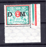 Danzig Dienst 35IV ABART ** MNH POSTFRISCH (K4544 - Dienstzegels