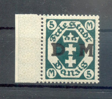 Danzig DIENST 24Y WASSERZEICHEN** MNH POSTFRISCH 40EUR (73458 - Dienstzegels